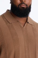 Men's Striped Cotton Polo Shirt — Short Sleeve | Yvezi — 8