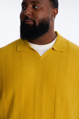 Men's Striped Cotton Polo Shirt — Short Sleeve | Yvezi — 15