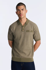 Men's Cotton Polo Shirt — Button Down, Short Sleeve | Yvezi — 9