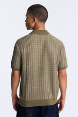 Men's Cotton Polo Shirt — Button Down, Short Sleeve | Yvezi — 12