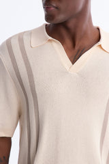 Men's Viscose Shirt — Short Sleeve, Ribbed | Yvezi — 22