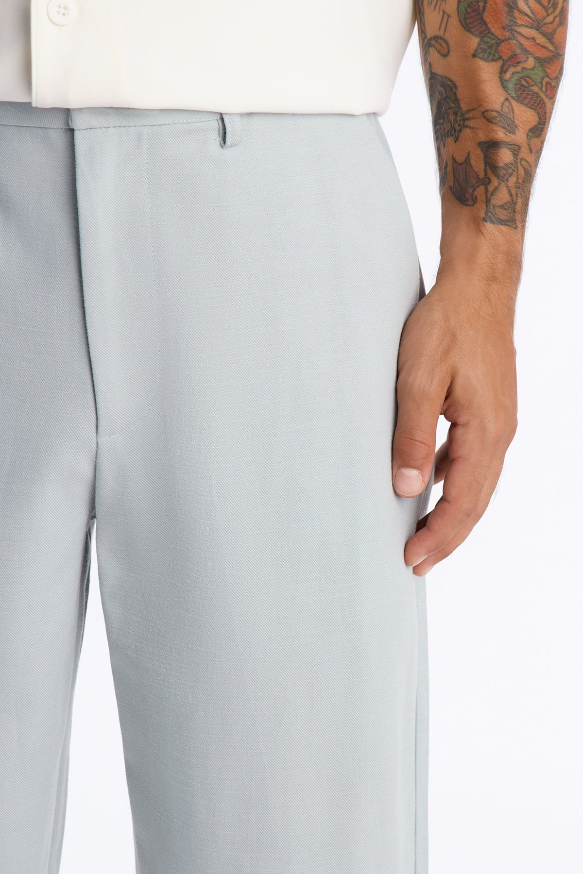 Men's Textured Lyocell Pants — Relaxed Fit | Yvezi — 3