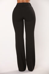 Women's High-Waisted Pants — Wide Leg | Yvezi — 4