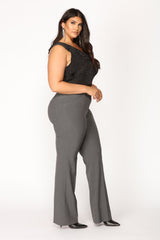 Women's High-Waisted Pants — Wide Leg | Yvezi — 28