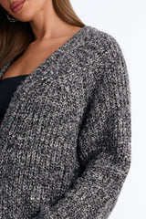 Women's Knit Cardigan — Button Front, Long Sleeve | Yvezi — 3