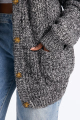 Women's Knit Cardigan — Button Front, Long Sleeve | Yvezi — 7