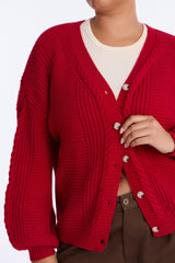 Women's Cardigan — Button Down, Long Sleeve | Yvezi — 41