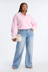 Women's Sweater with Poplin Collar | Yvezi — 17