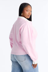 Women's Sweater with Poplin Collar | Yvezi — 20