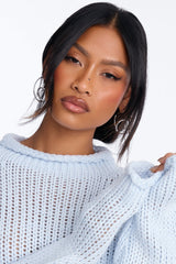 Women's Knit Sweater — Long Sleeve, Crew Neck | Yvezi — 7