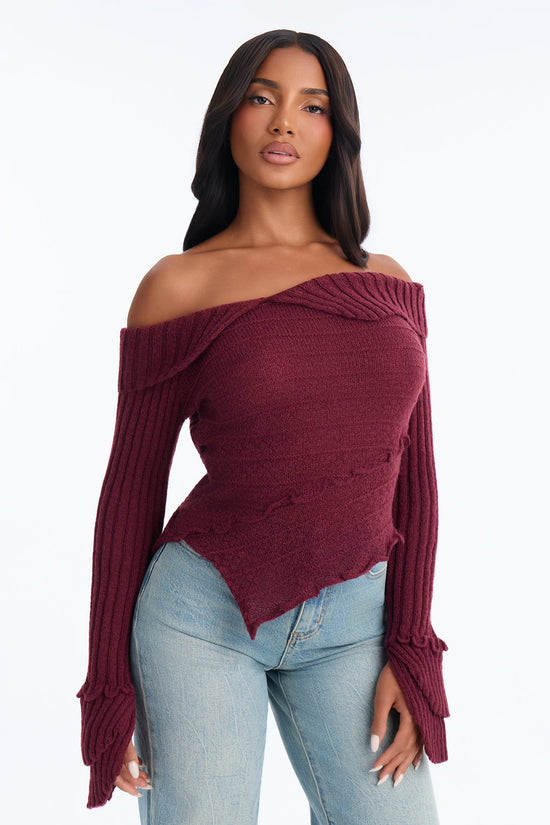 Women's Sweater — Long Sleeve, Ribbed | Yvezi — 1