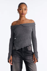 Women's Sweater — Long Sleeve, Ribbed | Yvezi — 5