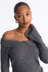 Women's Sweater — Long Sleeve, Ribbed | Yvezi — 7