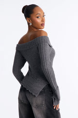 Women's Sweater — Long Sleeve, Ribbed | Yvezi — 8