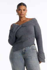 Women's Sweater — Long Sleeve, Ribbed | Yvezi — 9