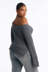 Women's Sweater — Long Sleeve, Ribbed | Yvezi — 11