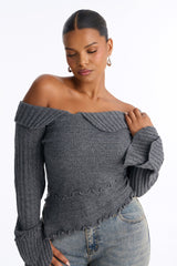 Women's Sweater — Long Sleeve, Ribbed | Yvezi — 12