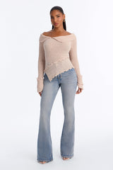 Women's Sweater — Long Sleeve, Ribbed | Yvezi — 14