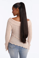 Women's Sweater — Long Sleeve, Ribbed | Yvezi — 16