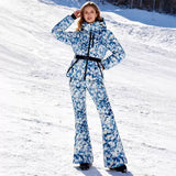 Greta | Women's Printed Two-Piece Ski Suit – Jacket & Ski Trousers Set — view 2