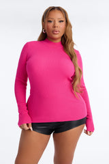 Women's Sweater — Long Sleeve, Mock Neck | Yvezi — 16