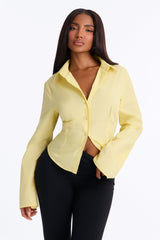 Women's Poplin Shirt — Button Down, Long Sleeve | Yvezi — 9