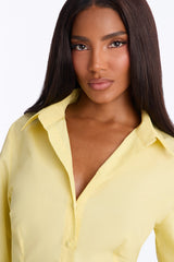 Women's Poplin Shirt — Button Down, Long Sleeve | Yvezi — 11