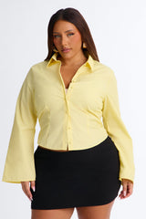 Women's Poplin Shirt — Button Down, Long Sleeve | Yvezi — 13