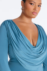 Women's Midi Dress — Long Sleeve | Yvezi — 19