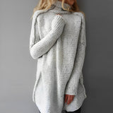 Lydia | Women's Long Turtleneck Knitted Winter Jumper — view 1