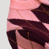 Women's Cropped Argyle Knit Cardigan — view 4