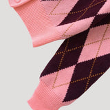 Women's Cropped Argyle Knit Cardigan — view 5