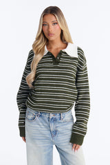 Women's Striped Sweater | Yvezi — 17