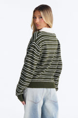 Women's Striped Sweater | Yvezi — 20
