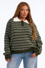 Women's Striped Sweater | Yvezi — 21