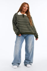 Women's Striped Sweater | Yvezi — 22