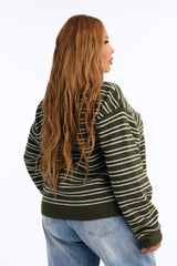 Women's Striped Sweater | Yvezi — 24