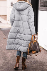 Helena | Women's Long Hooded Down Puffer Winter Coat — view 11