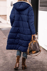 Helena | Women's Long Hooded Down Puffer Winter Coat — view 3