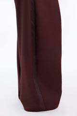 Women's Striped Pleated Pants — Wide Leg | Yvezi — 3