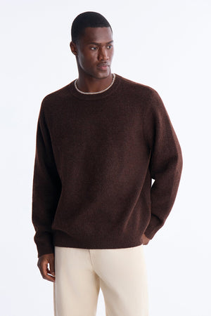 Men's Knit Sweater — Long Sleeve, Ribbed | Yvezi — 1