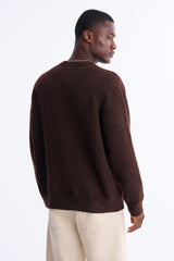 Men's Knit Sweater — Long Sleeve, Ribbed | Yvezi — 4