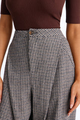 Women's Houndstooth High-Waisted Pants | Yvezi — 3