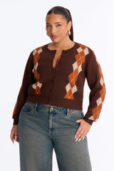 Women's Argyle Sweater — Crew Neck | Yvezi — 5
