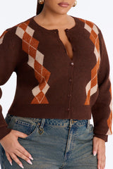 Women's Argyle Sweater — Crew Neck | Yvezi — 7