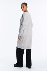 Women's Cable Knit Long Sleeve Cardigan | Yvezi — 4