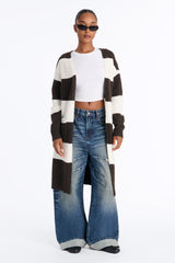Women's Striped Long Sleeve Cardigan | Yvezi — 4