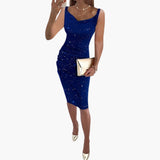 Ophelia | Women's Sparkly Sleeveless Sequin Christmas Party Dress — view 2