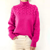 Tova | Women's Cable-Knit Roll-Neck Relaxed Jumper — view 9