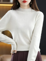 Aveline | Women's Ribbed Mock Neck Jumper — view 16